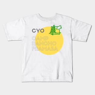 Yellow Camp Circle Kids T-Shirt